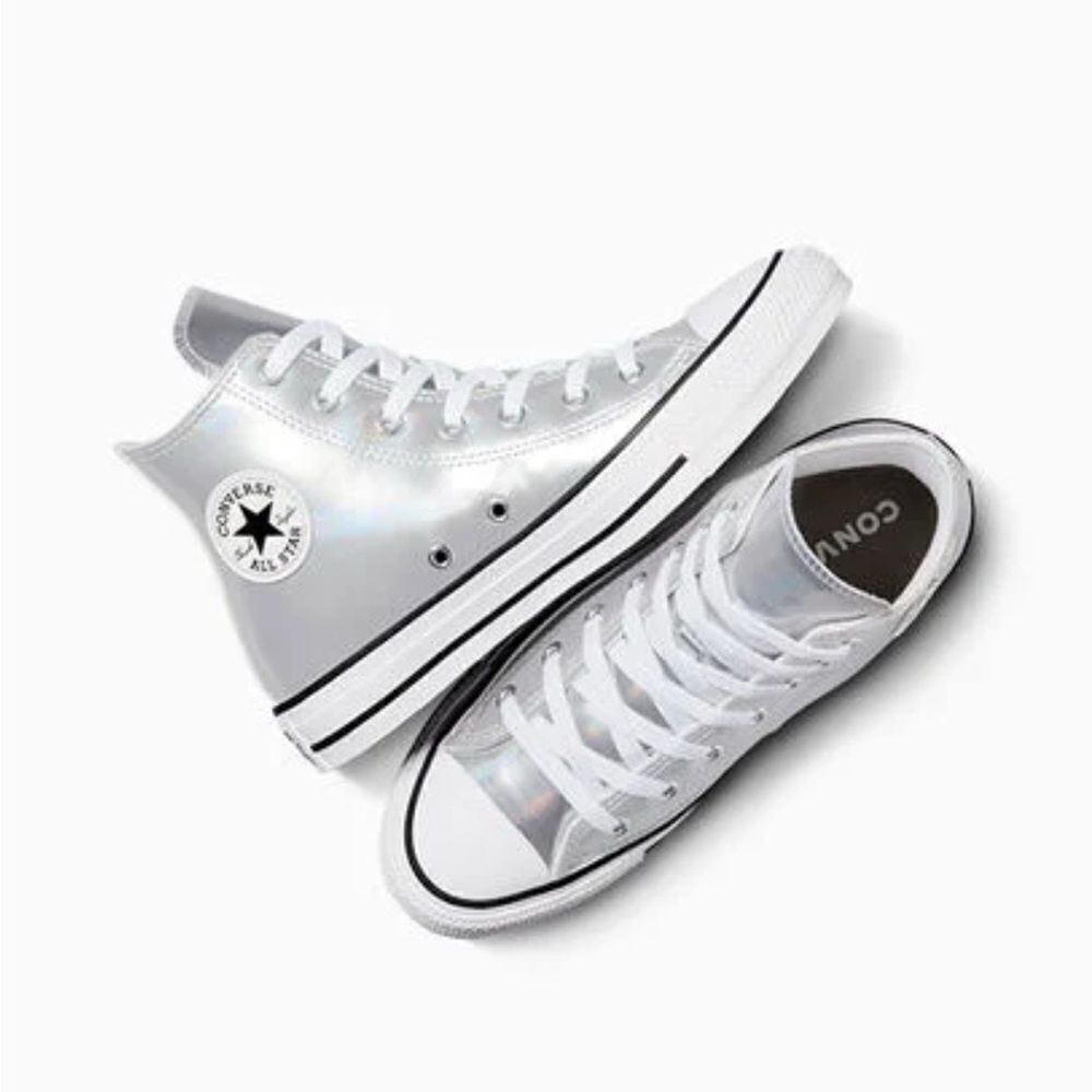 Converse Chuck Taylor All Star Metallic Hightop Sneakers Shoes Size 8 - Picture 14 of 17